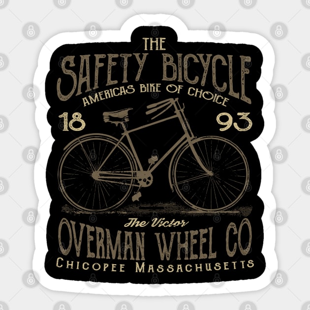 The Safety Bicycle Sticker by JakeRhodes